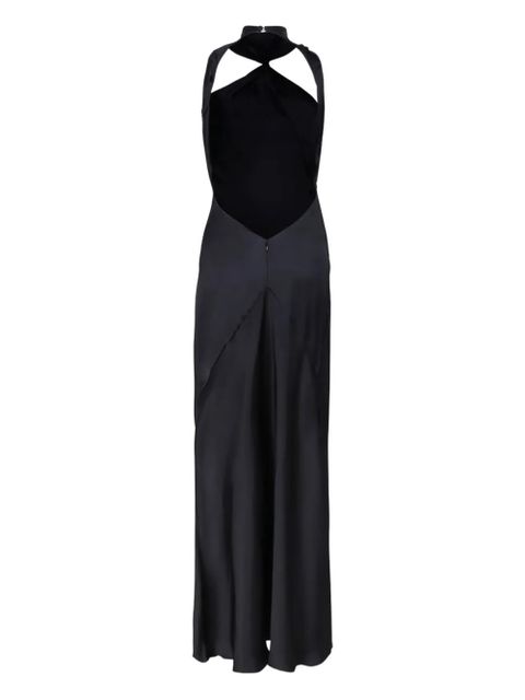 The Attico high-neck twisted maxi dress - Black - zdjęcie produktu nr 2