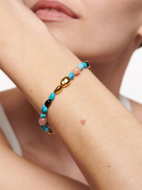 Monica Vinader Rio Multi Gemstone beaded bracelet - Blue - zdjęcie produktu nr 2