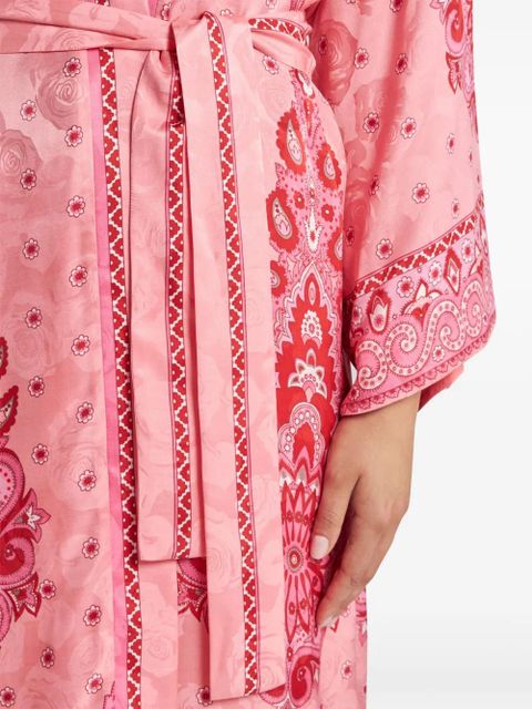 ETRO paisley-print robe jacket - Pink