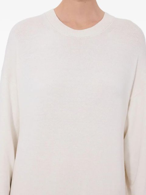 LouLou de Saison Lucy long-sleeve knitted maxi dress - White