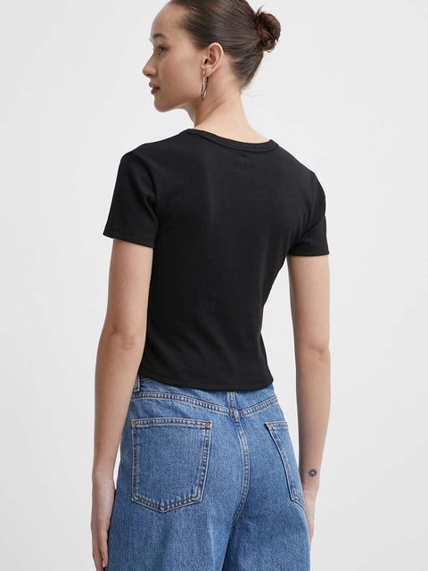 HUGO t-shirt damski kolor czarny 50512000