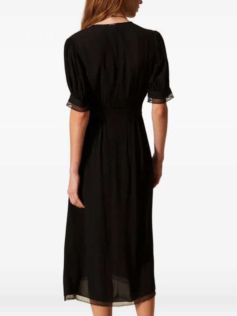 TWINSET V-neck midi dress - Black