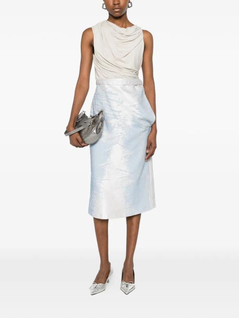 Diesel belt brushstroke skirt - Blue - zdjęcie produktu nr 2