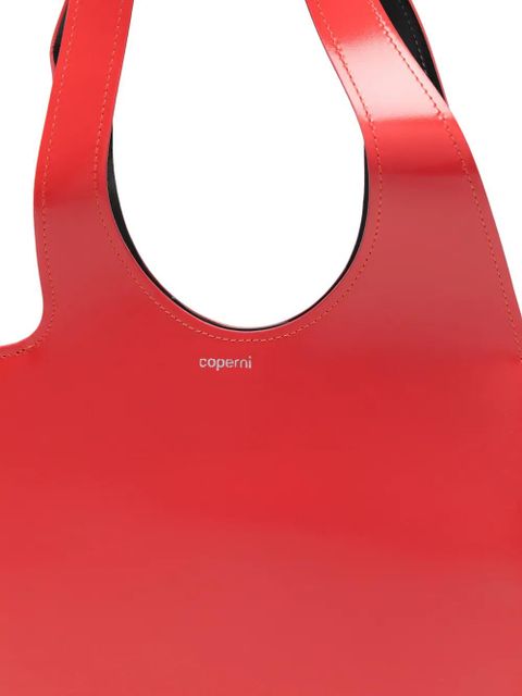 Coperni top handle heart tote bag - Red