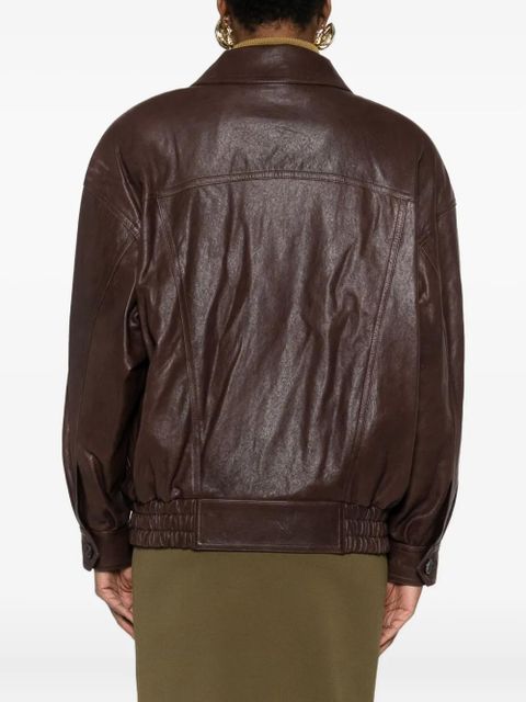 Saint Laurent leather jacket - Brown