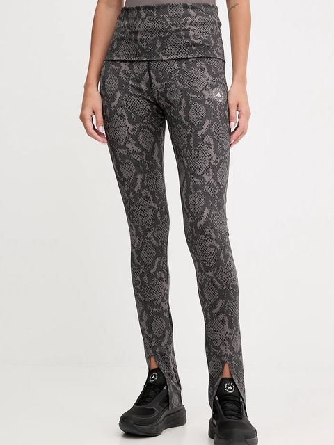 adidas by Stella McCartney legginsy treningowe damskie kolor szary wzorzyste JW4575 - zdjęcie produktu nr 1