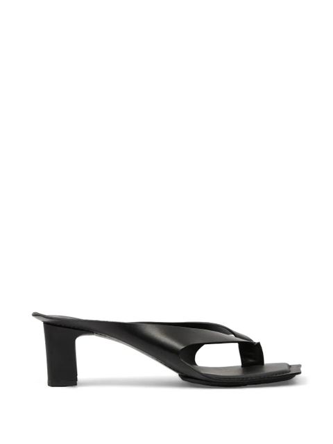 MM6 Maison Margiela anatomic leather mules - Black - zdjęcie produktu nr 1
