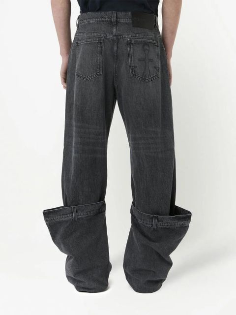 JW Anderson distressed Bucket jeans - Grey