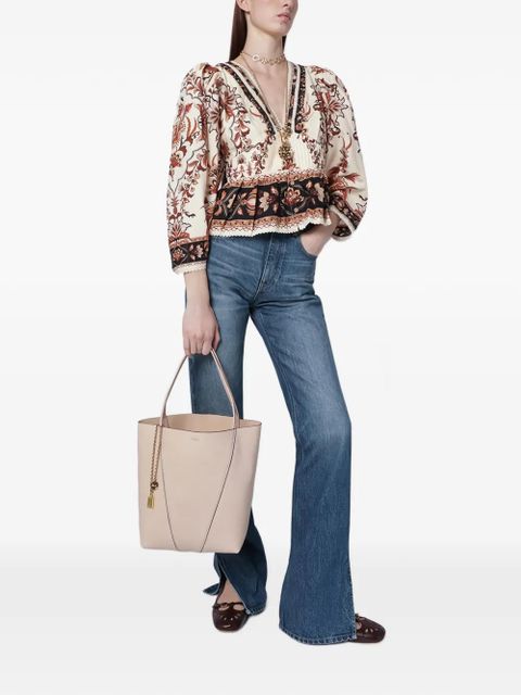 Chloé Spin leather tote bag - Neutrals - zdjęcie produktu nr 2