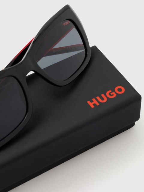 HUGO okulary przeciwsłoneczne damskie kolor czarny HG 1264/S