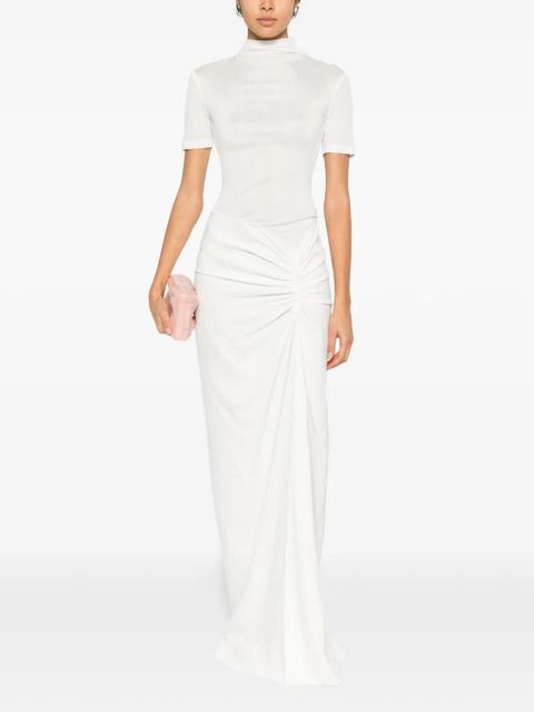 Christopher Esber Fusion draped mock-neck maxi dress - White - zdjęcie produktu nr 2