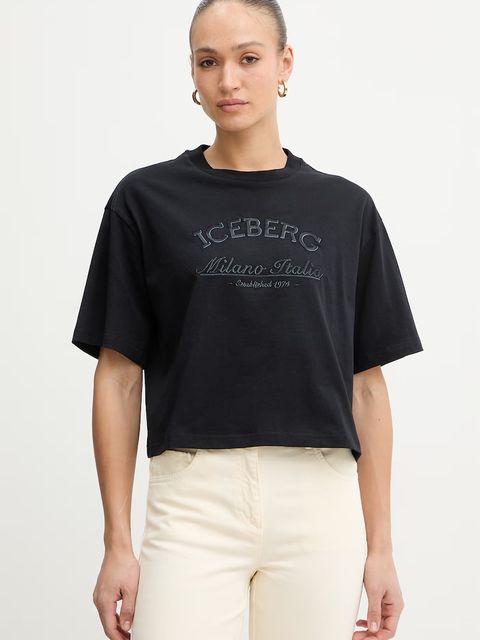 Iceberg t-shirt bawełniany - zdjęcie produktu nr 2