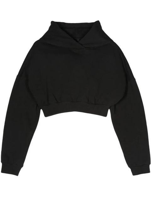 ENTIRE STUDIOS organic-cotton cropped hoodie - Black - zdjęcie produktu nr 1