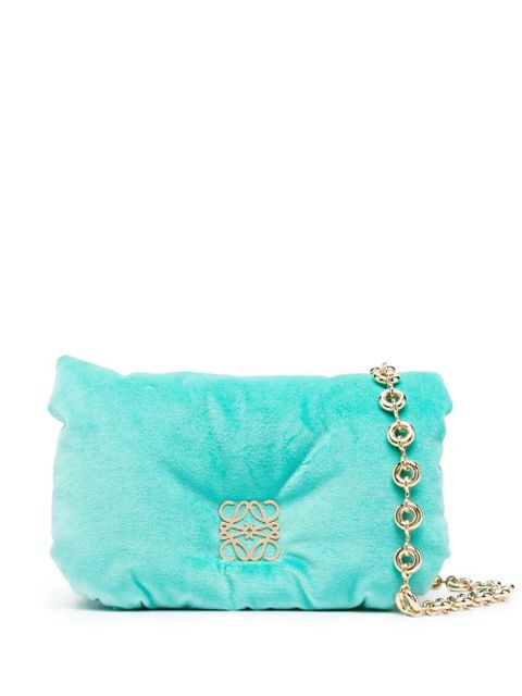 LOEWE mini Goya puffer shoulder bag - Blue - zdjęcie produktu nr 1