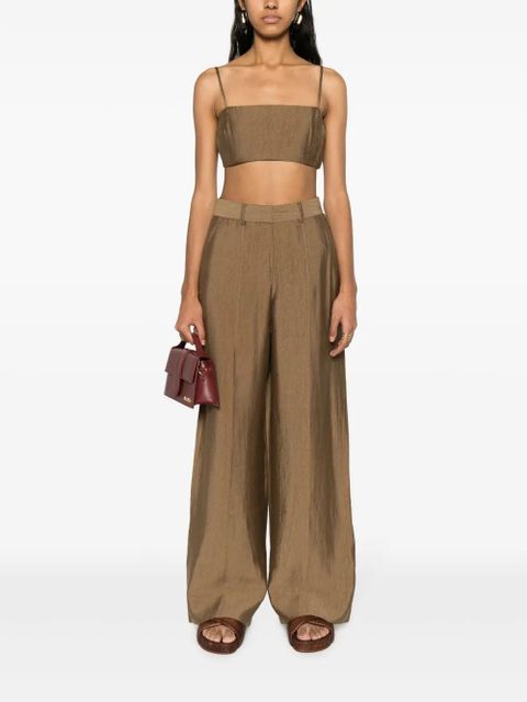 Cult Gaia Janine wide-leg trousers - Brown