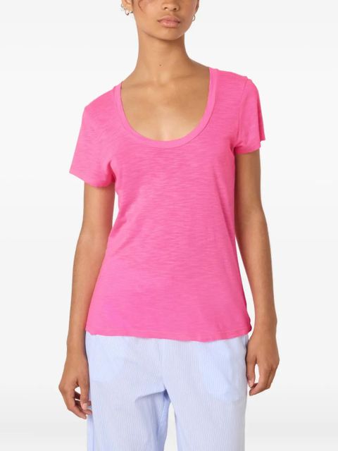 American Vintage Jacksonville scoop-neck T-shirt - Pink