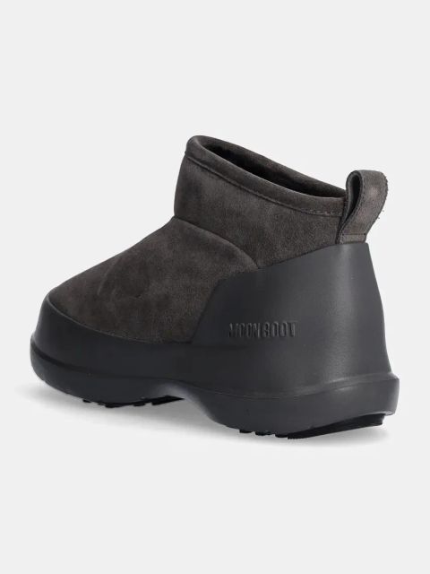 Moon Boot śniegowce zamszowe MB LUNA LOW BOOT SUEDE kolor szary 80D2480040 H005