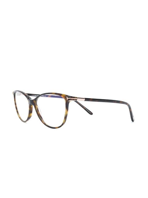 TOM FORD Eyewear cat-eye frame glasses - Brown - zdjęcie produktu nr 2