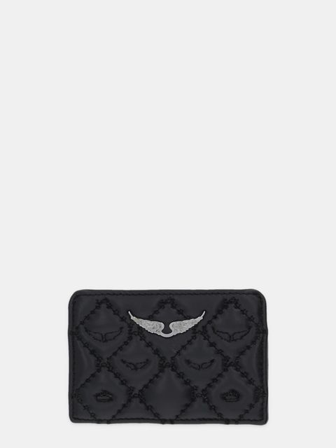 ZADIG&VOLTAIRE etui na karty skórzane kolor czarny LWSG03689 - zdjęcie produktu nr 1