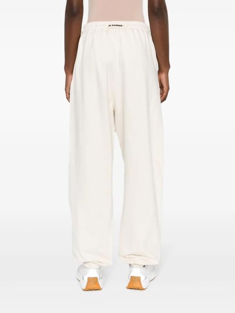 Jil Sander drawstring-waist cotton track pants - Neutrals