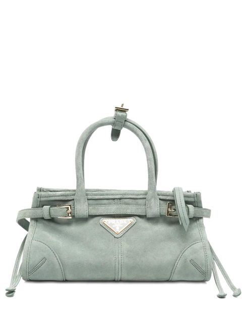 Prada logo-detail tote bag - Green - zdjęcie produktu nr 1