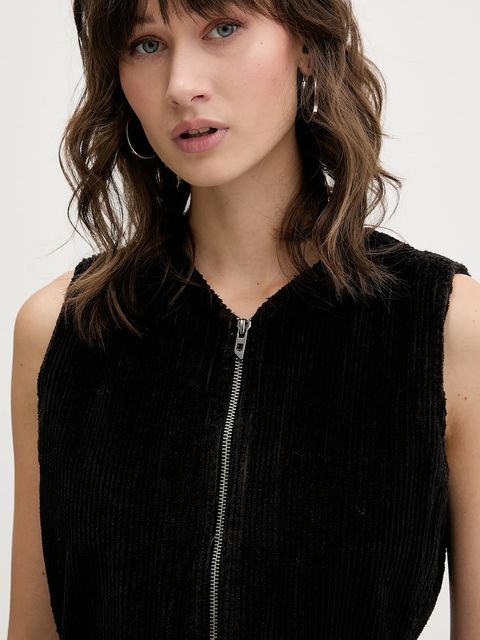 Diesel sukienka sztruksowa D-ENEA kolor brązowy mini dopasowana A18585.0WFCI