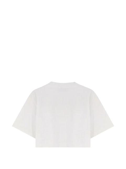 Balenciaga Salon De Couture cropped T-shirt - White - zdjęcie produktu nr 2
