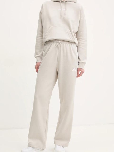 adidas spodnie dresowe Essentials kolor beżowy wzorzyste JW9215 - zdjęcie produktu nr 1