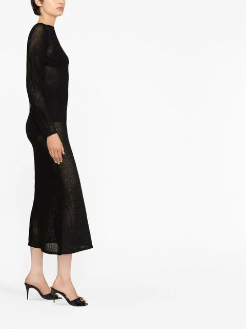 TOM FORD fine-knit midi dress - Black