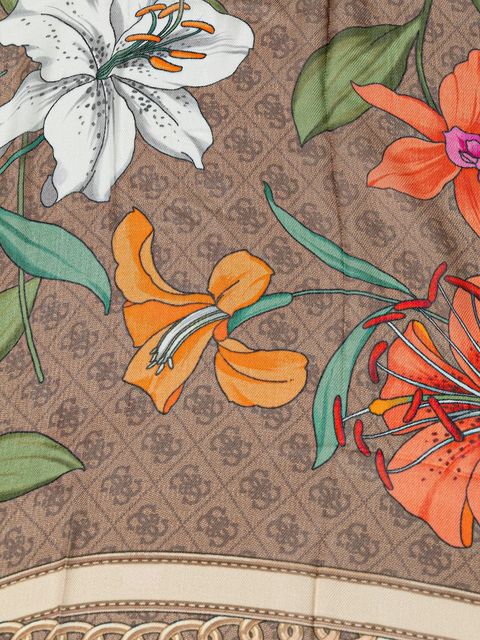 Guess chusta KEFIAH damska kolor brązowy wzorzysta AW5346 POL03 - zdjęcie produktu nr 2