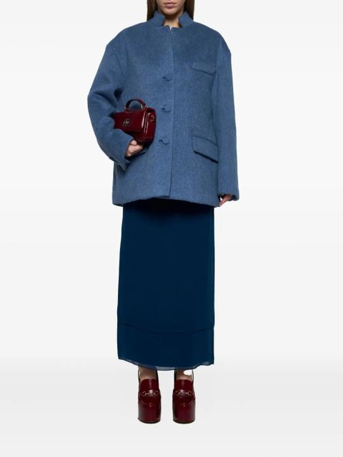 Gucci double-layer pleated skirt - Blue - zdjęcie produktu nr 2