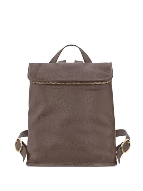 Longchamp Le Foulonné M leather backpack - Brown - zdjęcie produktu nr 1