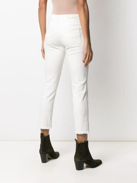 Zadig&Voltaire Ava cropped slim-cut jeans - White