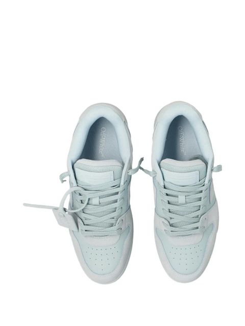 Off-White Out of Office suede arrow-appliqué sneakers - Blue