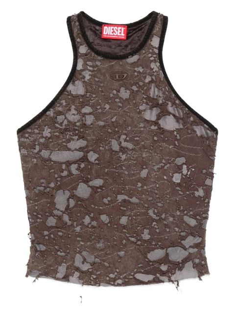 Diesel distressed halterneck top - Brown - zdjęcie produktu nr 1