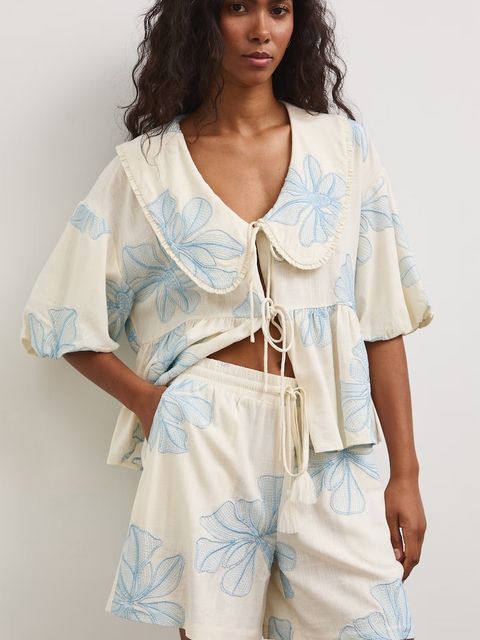 Medicine szorty damskie z lnem - zdjęcie produktu nr 2