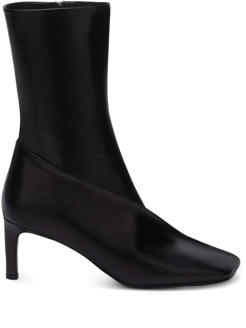 Jil Sander square-toe ankle boots - Black - zdjęcie produktu nr 1