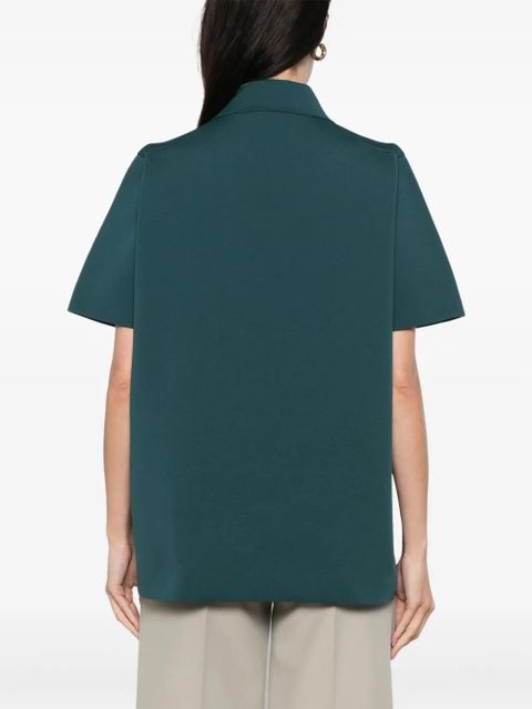 Jil Sander ribbed polo top - Green