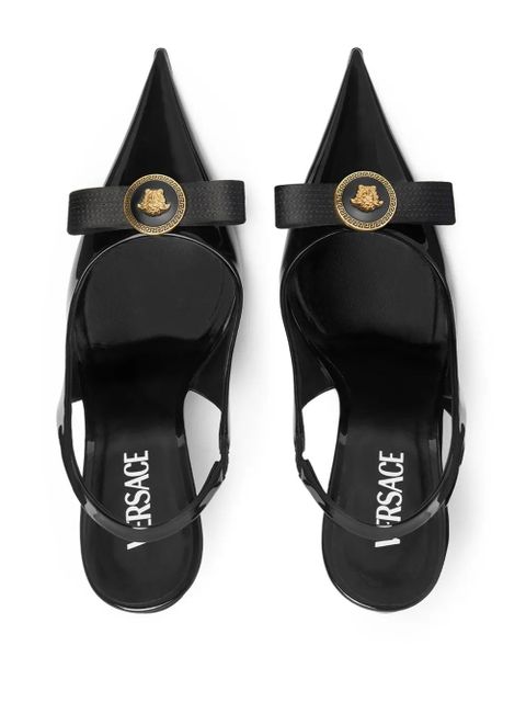 Versace Gianni 120mm leather pumps - Black