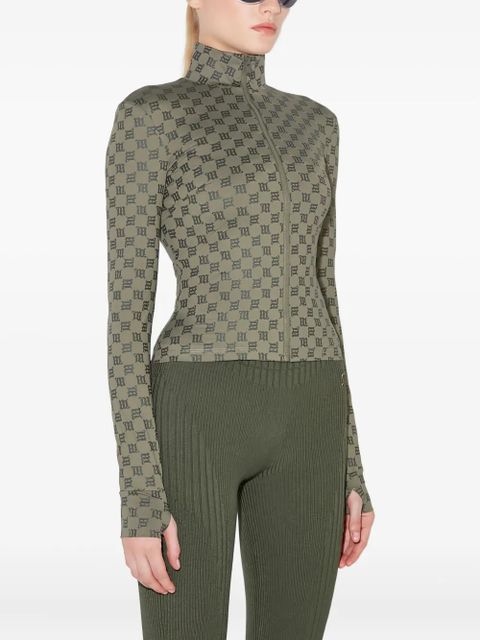 MISBHV monogram zipped sweater - Green