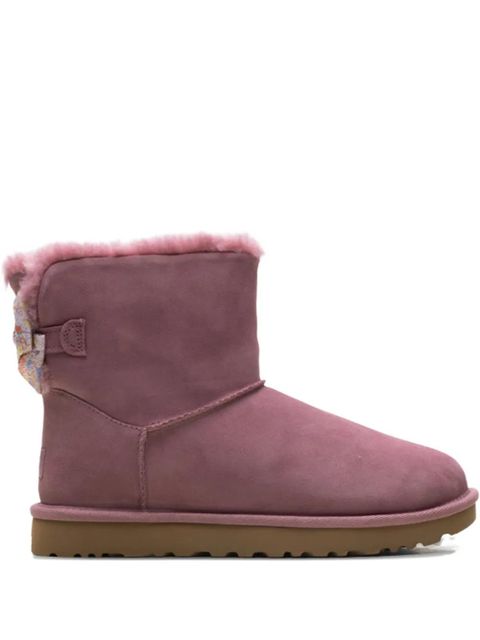 UGG Mini Bailey Bow II suede boots - Pink - zdjęcie produktu nr 1