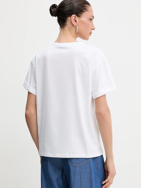 Liu Jo t-shirt damski kolor biały VA5153.JS003