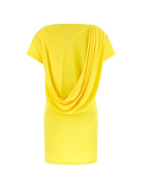 Jacquemus The Mistral draped-back mini dress - Yellow - zdjęcie produktu nr 2