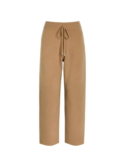 Moncler drawstring wool and cashmere-blend sweatpants - Brown - zdjęcie produktu nr 1