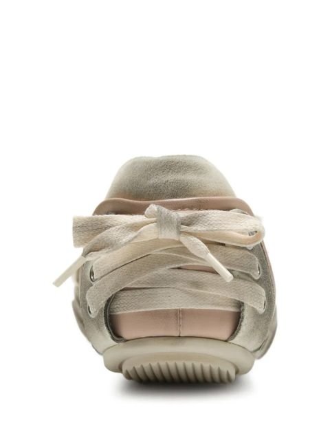 Acne Studios laced leather sneakers - Grey