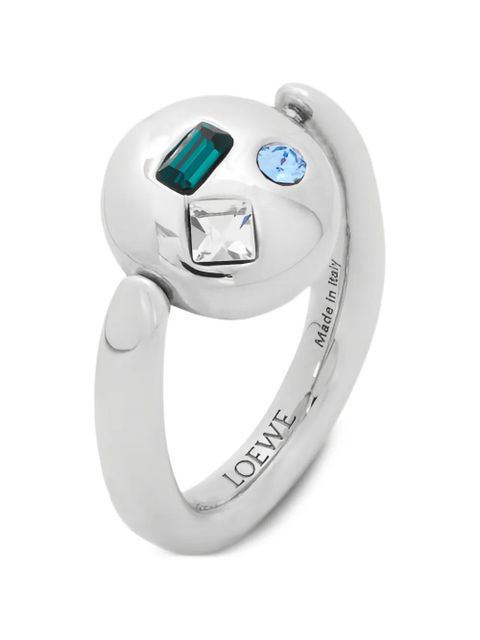 LOEWE crystals sterling silver ring