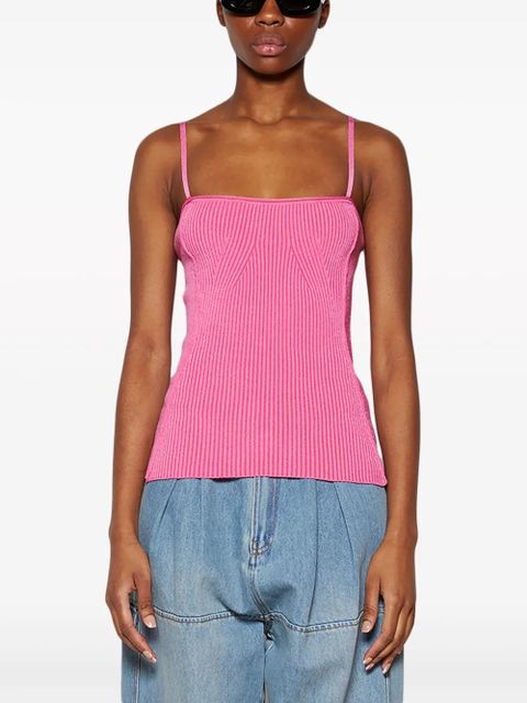 Jacquemus Le haut Sierra knitted top - Pink