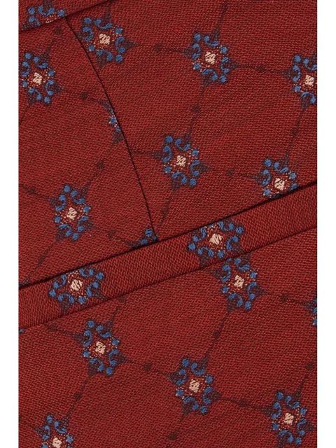 ETRO button detail pleated trousers - Red