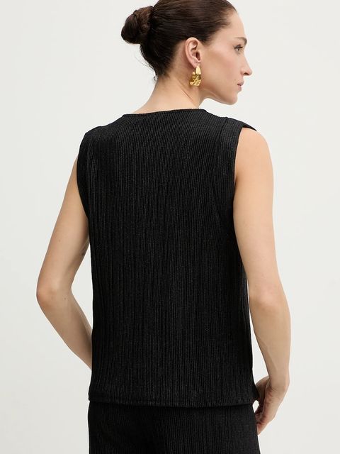 Morgan bluzka damska kolor czarny gładka DIABOLO