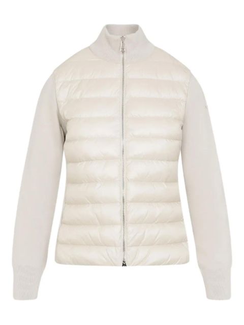 Moncler quilted knit-panel jacket - White - zdjęcie produktu nr 1
